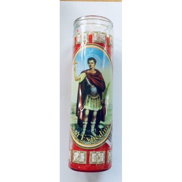 7 Day Jar Candle St Expeditus (Red)